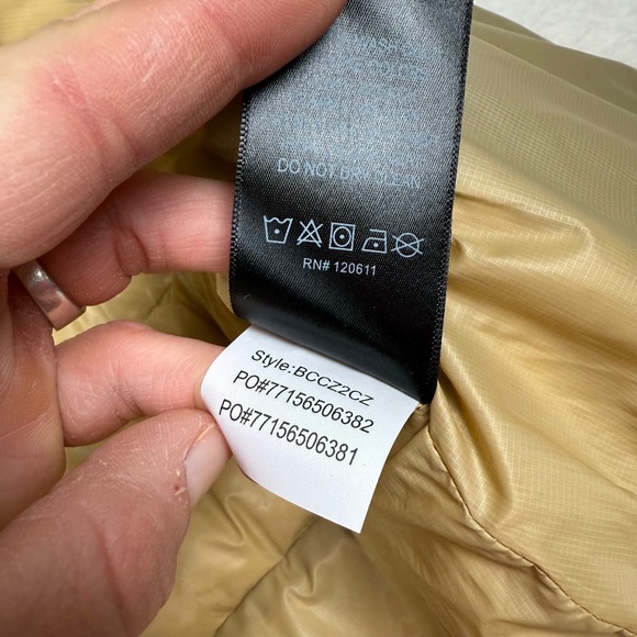 Backcountry Teo Goose Down Jacket Women's Coat Color Pika/Gold Medium - Picture 10 of 12